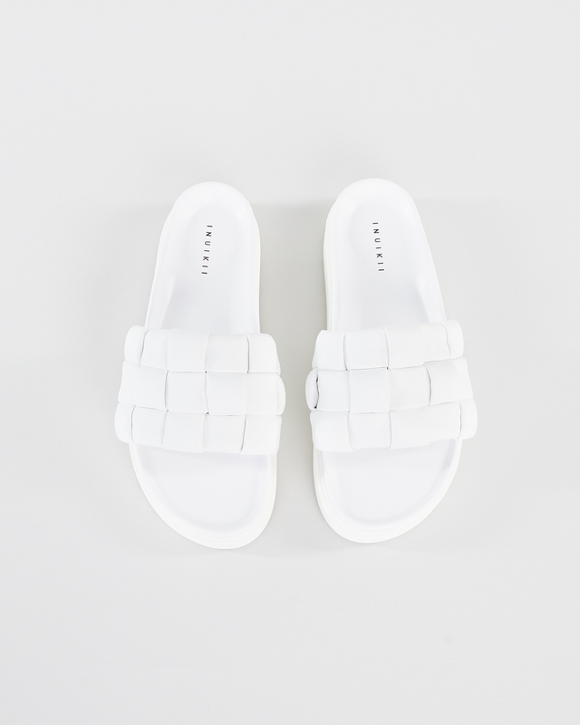 Inuikii Sandal Braided leather slipper Vit EUR 37