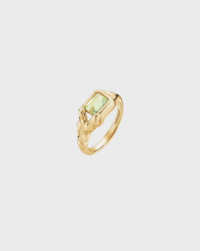 Maria Black Ring Lemon Disco  Guld 56