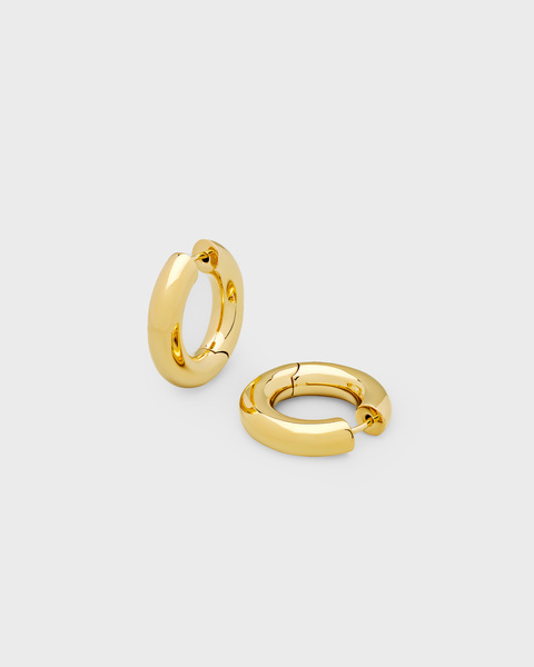 Earrings Chunky Medium Gold Guld 1