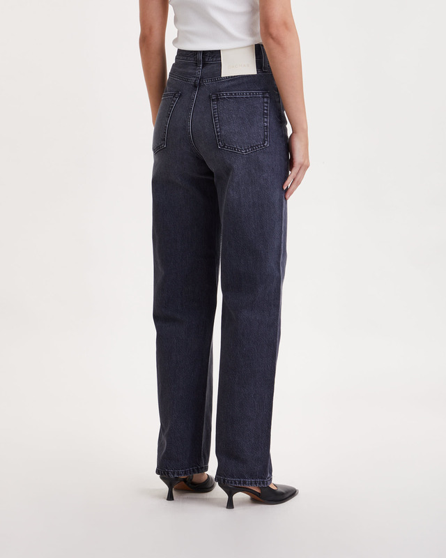 Dagmar Jeans Wide Leg Denim Mörkgrå W28/L34