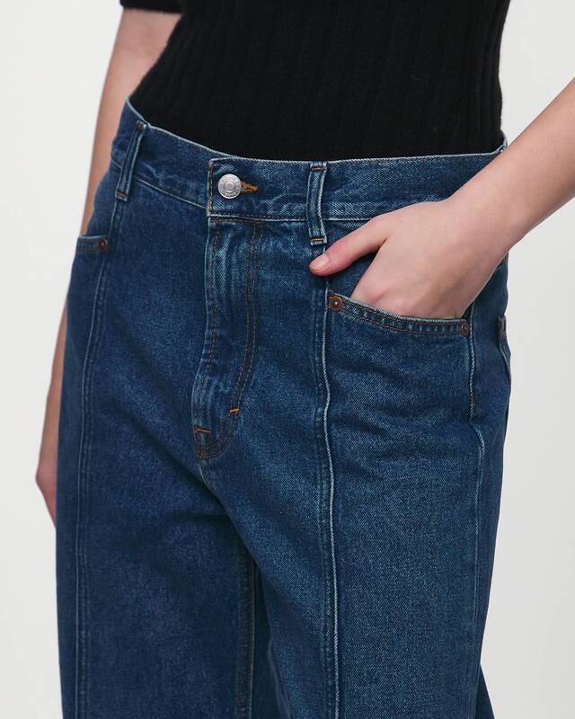 Dagmar Jeans Loose Fit Dark Blue Denim Dark blue wash W30/L32