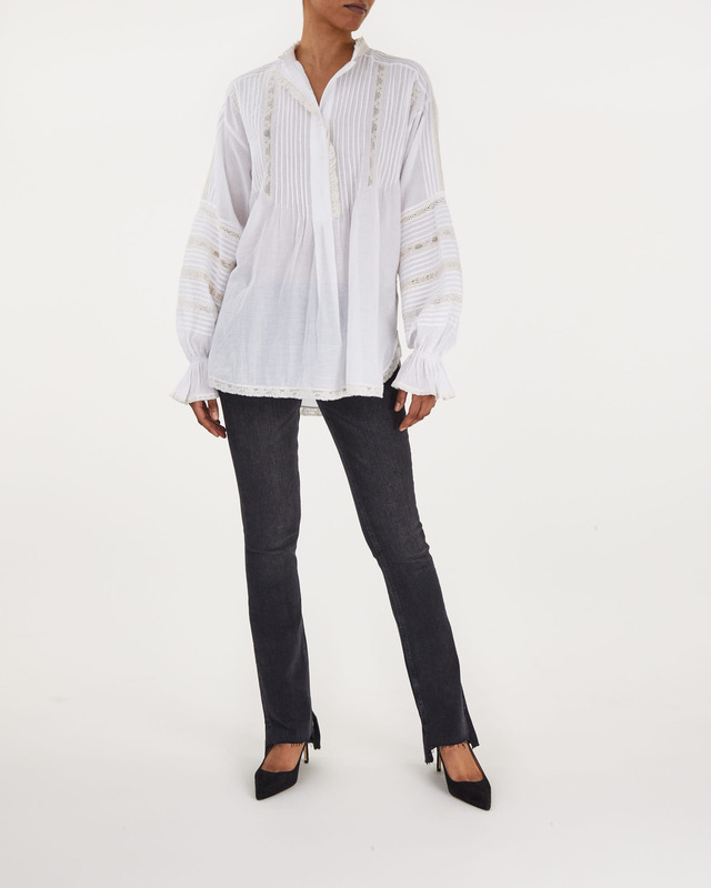 Zadig & Voltaire Blus Tritelia Tomboy Vit XS