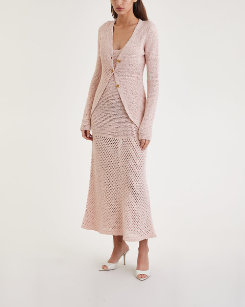 Knitted Maxi dress  Light pink 2
