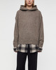 Acne Studios Layered Wool Hoodie Beige XS