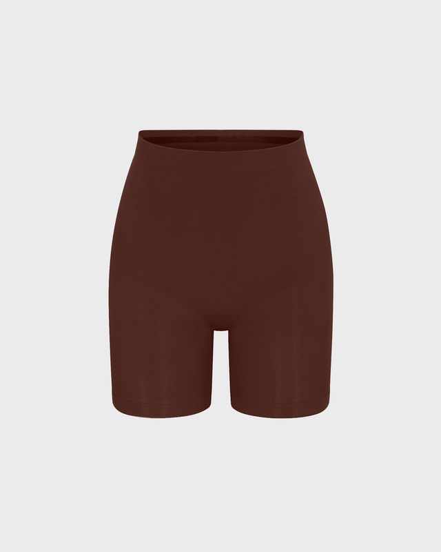 Skims Shorts Seamless Sculpt Mid Thigh Cocoa XS