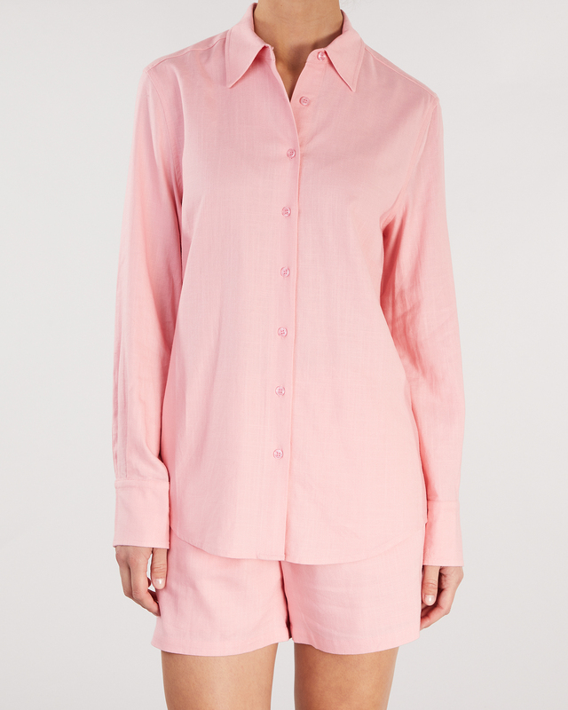 Wakakuu Icons Shirt Linen Pink M