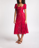 Self-Portrait Dress Red Floral Lace Midi Red UK 8 (EUR 36)