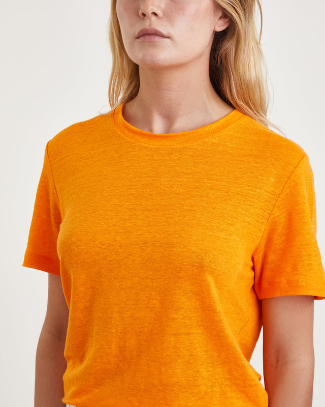 Rodebjer T-Shirt Ninja Linen Orange L