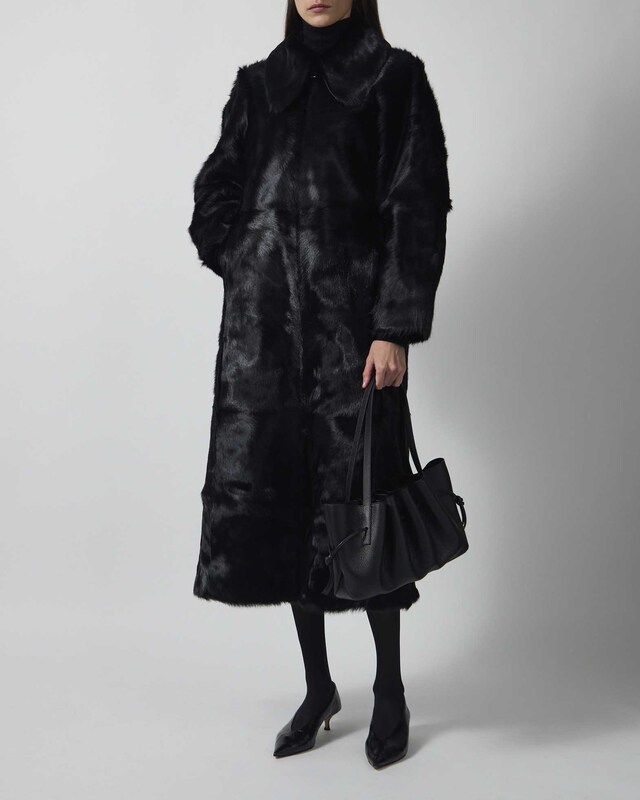 By Malene Birger Shearling Coat RAFAIA Black 36
