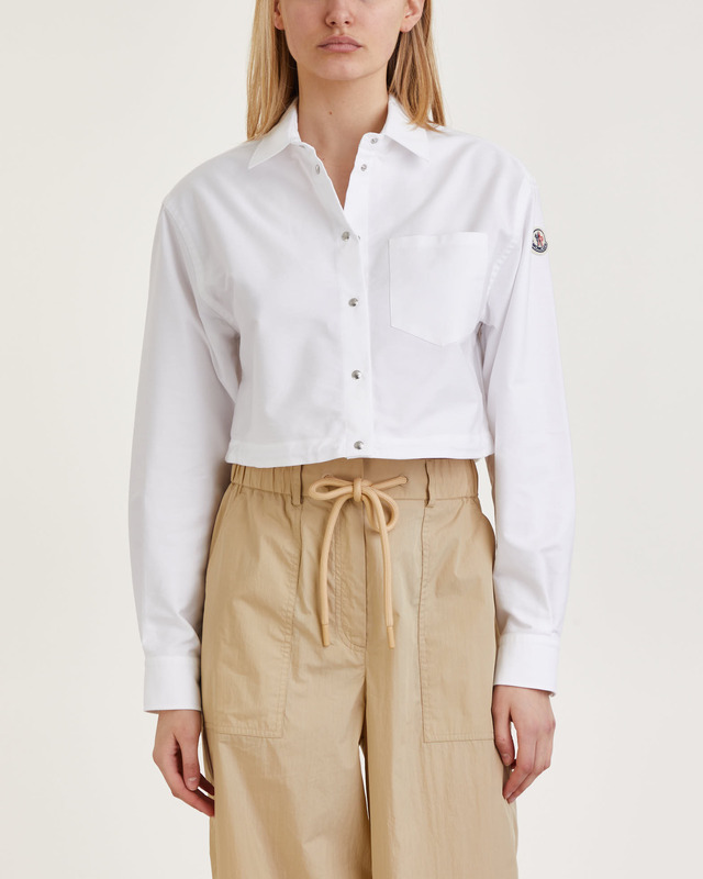 Moncler Skjorta Cropped Vit IT 44 (EUR 40)
