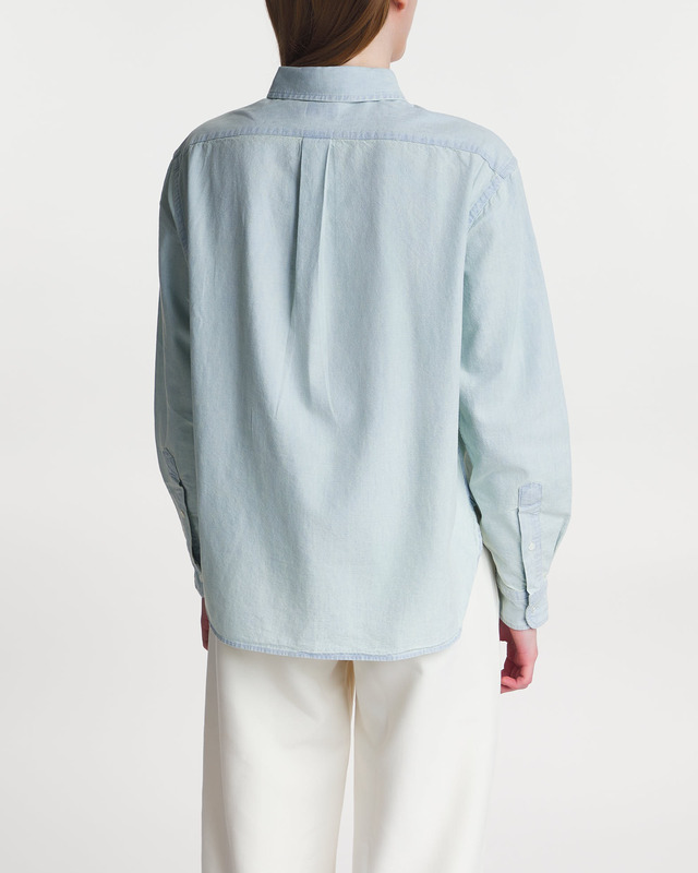 Polo Ralph Lauren Shirt Oversize Fit Linen  Ljusblå XS