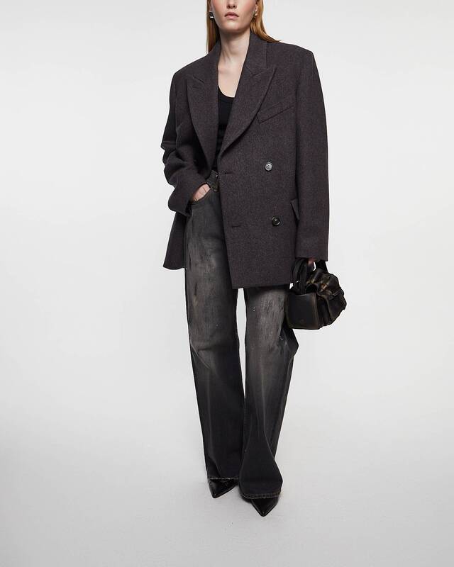 Acne Studios Kappa Twill Double-Breasted Brun 36