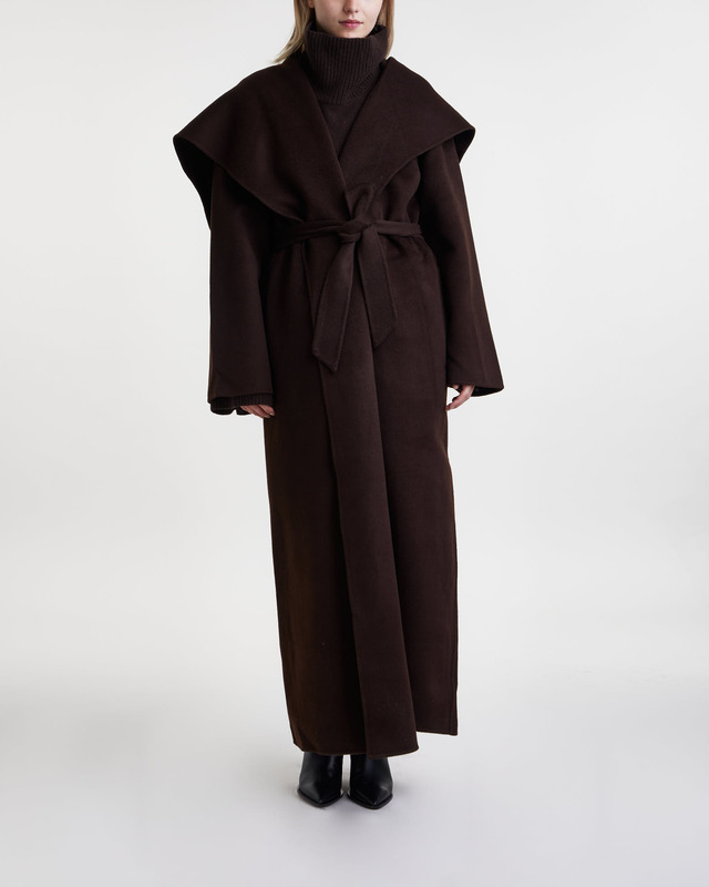 Tove Coat Zinnia Mörkbrun 40