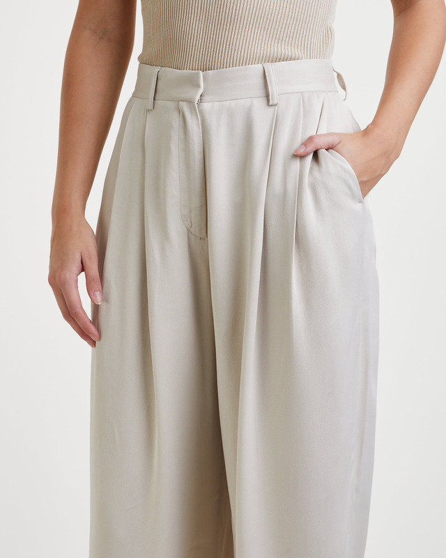 Dagmar Byxor Wide Suit Grå 38