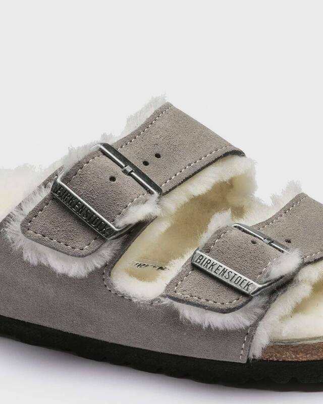 Birkenstock Sandaler Arizona Shearling Stone EUR 42