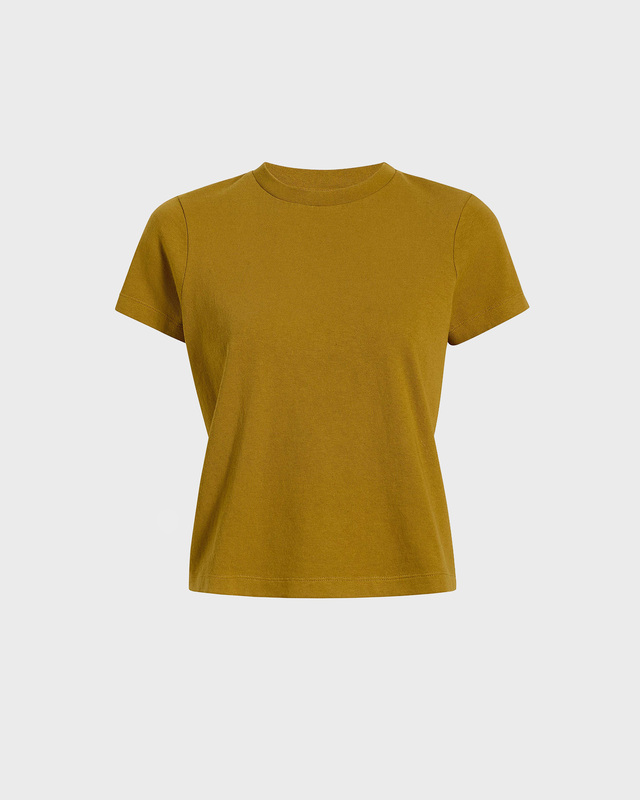 KHAITE T-shirt Emmylou Yellow/Brown S