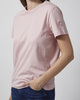 Moncler T-skjorte Embroidered Logo Cotton Light Pink XL