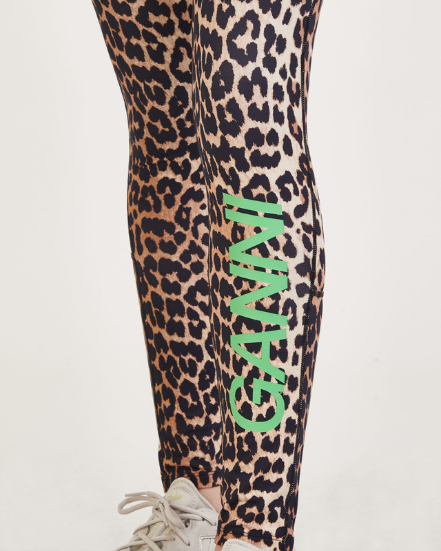Ganni Tights Active Ultra High Waist Leopard M