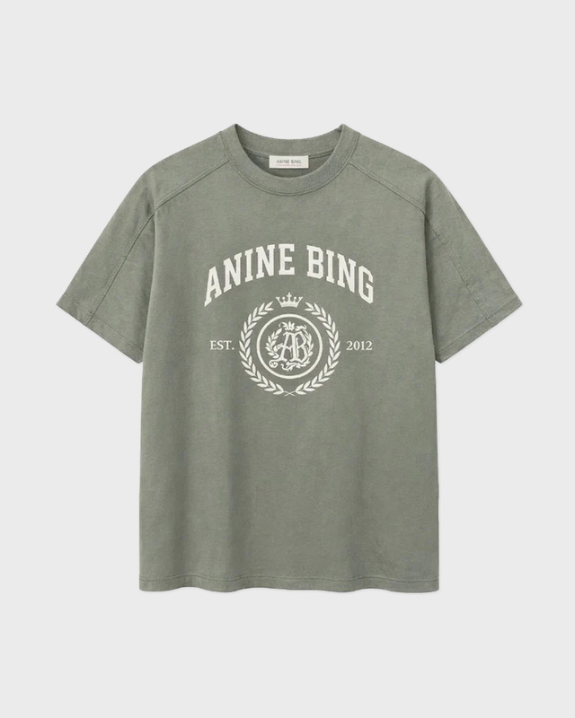 Anine Bing T-Shirt Jaylin Collegiate Sage L