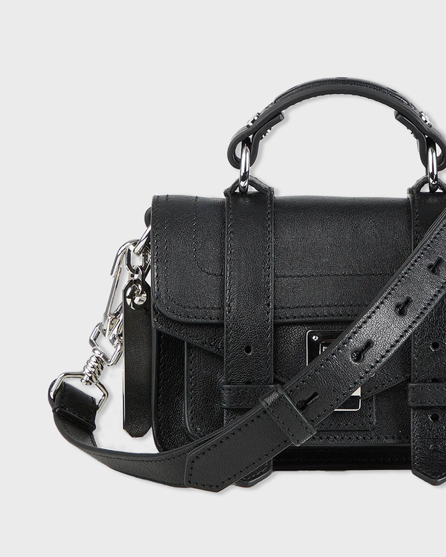 Proenza Schouler Leather Bag PS1 Micro  Black ONESIZE