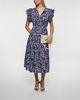 Ulla Johnson Klänning Kairi Flutter Sleeve Midi  Blå US 4 ( EUR 36)
