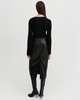 Almada Nederdel Birdy Leather Black M