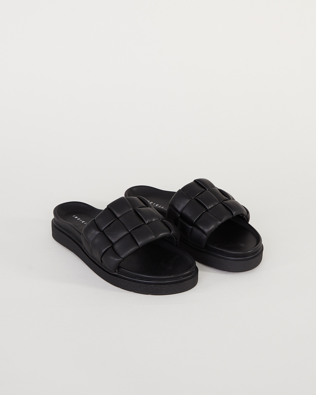 Inuikii Sandal Braided leather slipper Svart EUR 36
