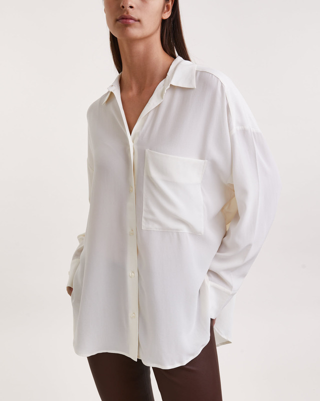 By Malene Birger Shirt Derris Silk Vit 38