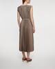 JOSEPH Dress Volta Knit Weave Plissé Beige/brun 40