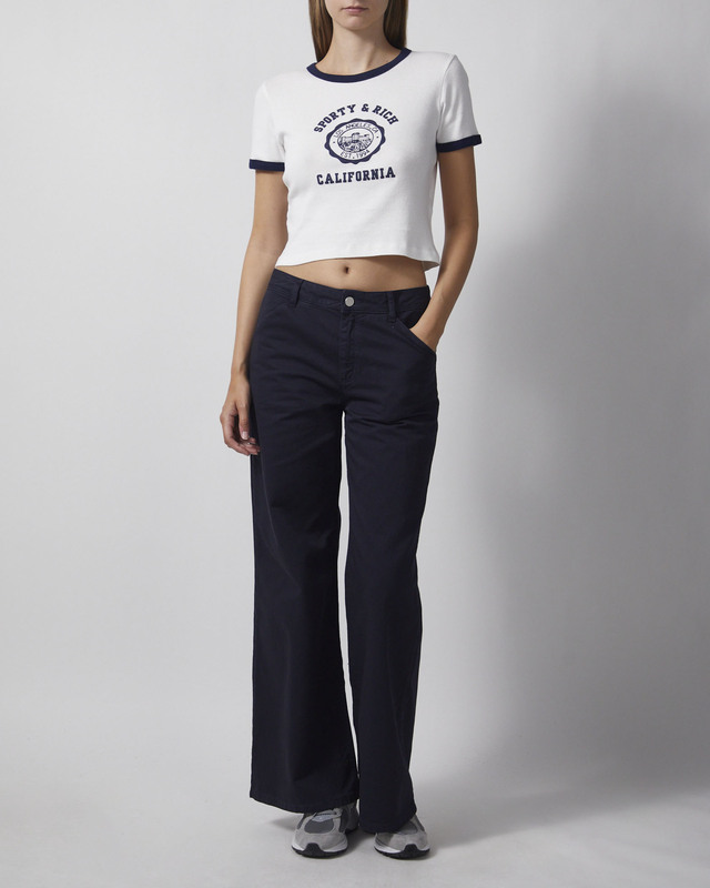 Sporty & Rich T-skjorte California Emblem Soft Ringer White L