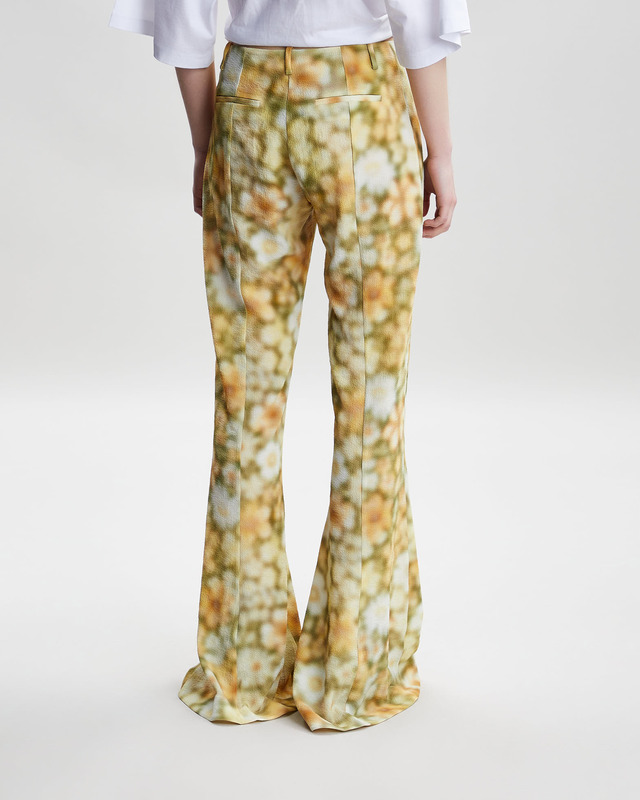 Acne Studios Byxor Bootcut Fluid Print  Grön 34
