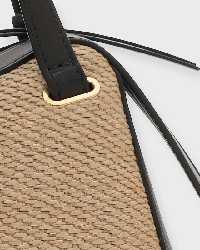 Jil Sander Väska Raffia-Panelled Top Handle Natural ONESIZE