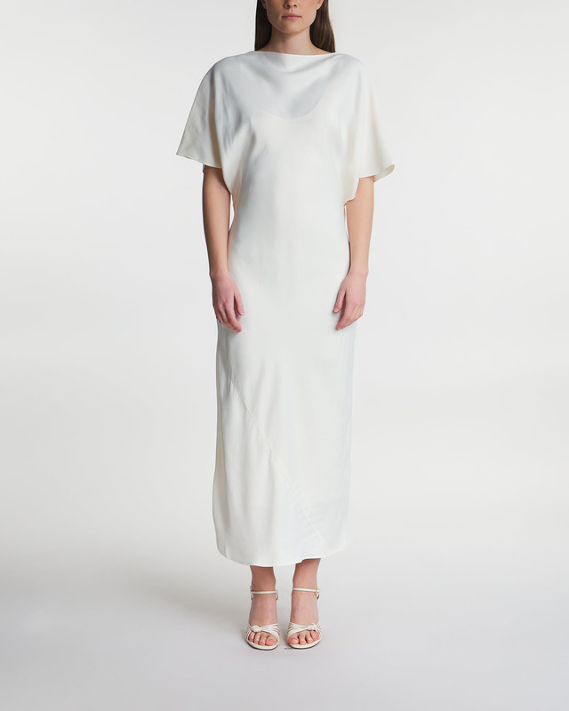 RÓHE Dress Fluid Satin Creme 38