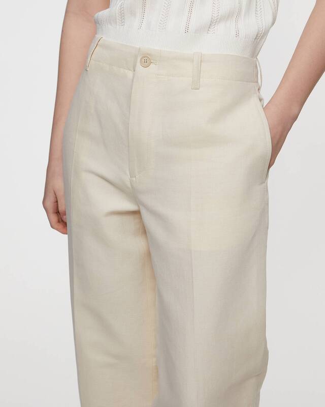 Filippa K Byxor Relaxed Straight  Creme 42