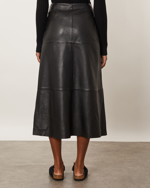 Leather skirt Oritz Svart 2