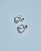 Ragbag Odette Spiral Earrings Silver ONESIZE