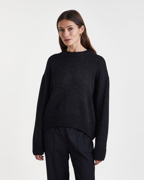 Top Elise Knit Lurex Svart 1