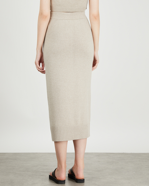 Cashmere Skirt Alma Sand 2