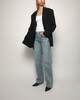 7 For All Mankind TESS TROUSER Serenade Raw Cut Ljusblå 25