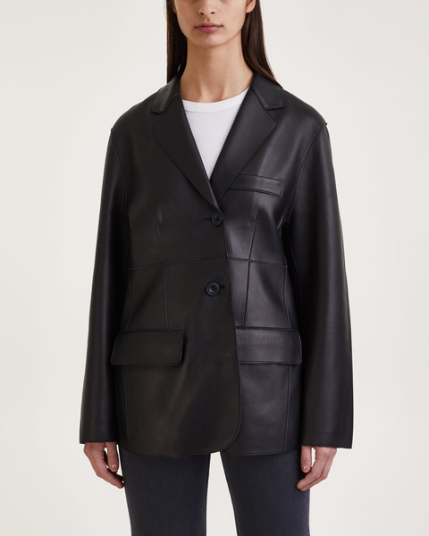Kavaj Lily Leather  Svart 1