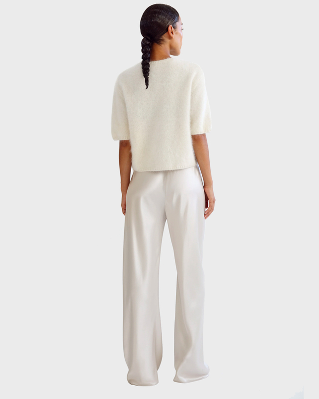 Almada Label  Cashmere T-Shirt Fei Brushed Creme XS