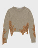 Acne Studios Sweater Lace Trim Wool Beige XS