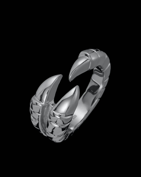 Ring Claw Single  Silver 1