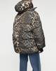 GANNI Leo Puffers Midi Jacket Leopard L-XL