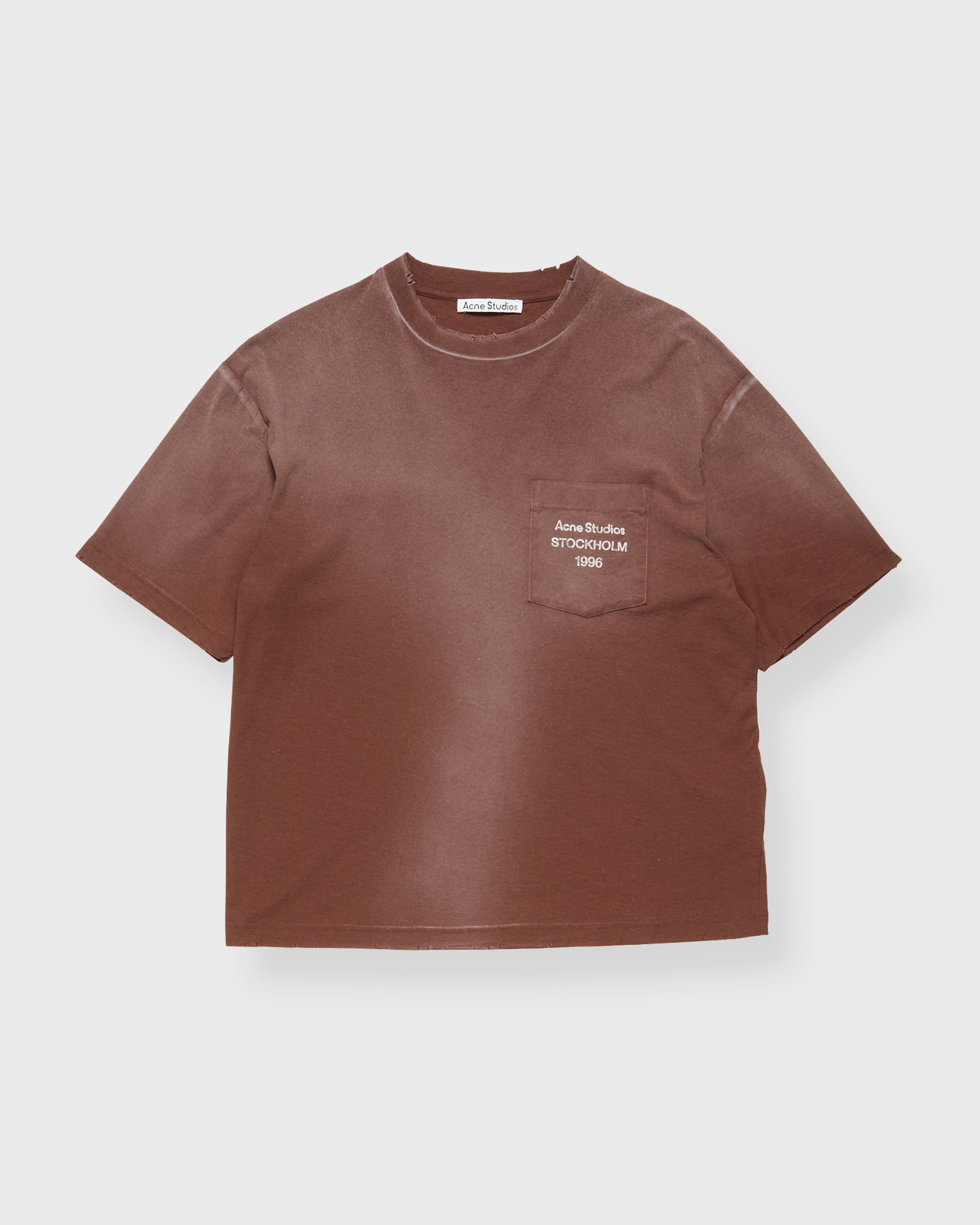 Acne Studios Women's Chocolate T-Shirt Fn-Ux-Tshi000289 L-Xl
