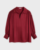 By Malene Birger Blouse Leonora Satin Cabernet 44