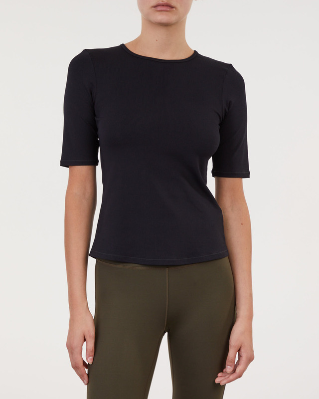Casall Topp Rib Tee Svart 34