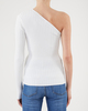 Wakakuu Icons One Shoulder Ribbed Top Vit XS