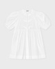 Ganni Dress Cotton Poplin Tie String White 40