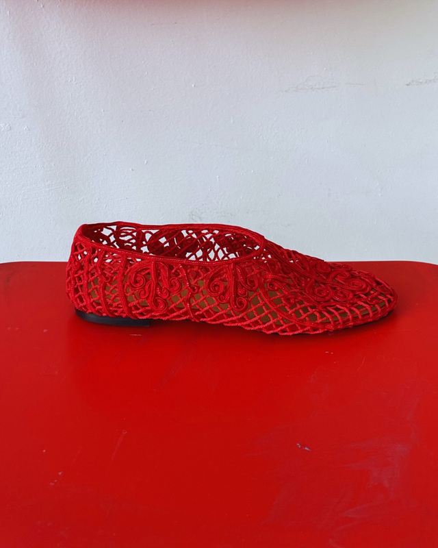 ODISSI Ballet Flats Iris Röd EUR 36